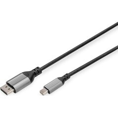 Kabel Digitus Kabel adapter DIGITUS PREMIUM miniDisplayPort - DisplayPort 8K 60Hz miniDP/DP M/M 2m
