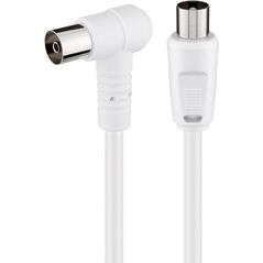 Kabel Goobay Antenowy 2.5m biały (JAB-1762144)