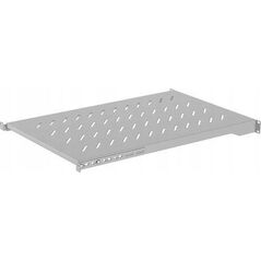 Lanberg Półka do szaf 19" 1000mm Lanberg (1U / 483 x 700 mm, udźwig do 25 kg, Montaż 4 punktowy) Szara