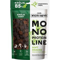 Wiejska Zagroda WIEJSKA ZAGRODA Monoproteinowy soft snacks Królik (dorosły) - Przysmak dla psa - 115g