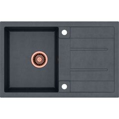 Zlewozmywak Quadron MORGAN 111 GraniteQ miedziany / czarny metalik
