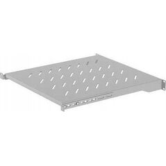 Lanberg Półka do szaf 19" 800mm Lanberg (1U/ 483 x 500 mm, udźwig do 25 kg, montaż 4 punktowy)