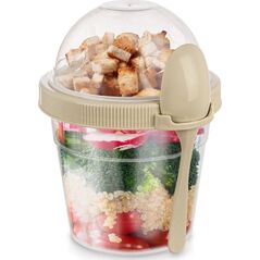 Orion Kubek Pojemnik 400 Ml Z Łyżeczką Na Jogurt Musli Sałatkę 121783 Lumarko!