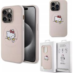 Vega HELLO KITTY PU KITTY ASLEEP LOGO MAGSAFE CASE DO IPHONE 15 PRO RÓŻOWY>
