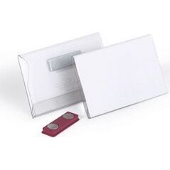 Durable DURABLE Namensschild m Magnet 54x90mm 25er Pck transp