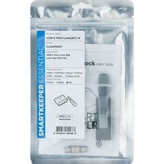 Smartkeeper SMARTKEEPER Mini USB Port Lock Type C 4 - 1x klíč + 4x záslepka, šedá