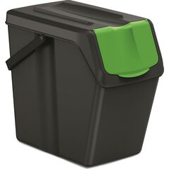 Kosz na śmieci Prosperplast do segregacji czarny (225)