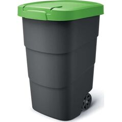 Kosz na śmieci Prosperplast Kosz na śmieci WHEELER 95L KUBEŁ Zielona Pokrywa