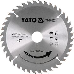 Yato Piła tarczowa do drewna z węglikiem wolframu 40T 200x30mm (YT-60652)