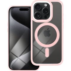 OEM Futerał COLOR EDGE MAG COVER kompatybilny z MagSafe do IPHONE 15 Pro różowy