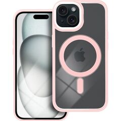 OEM Futerał COLOR EDGE MAG COVER kompatybilny z MagSafe do IPHONE 15 różowy