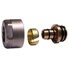 Schlosser Złączka zaciskowa do rury z tworzywa sztucznego M22x1,5-16x2 GW chrom (602600006)