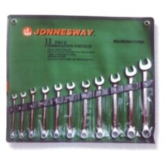 Jonnesway Zestaw kluczy płasko-oczkowych 3/8-1" 11szt. (W26411SA)