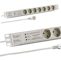 Kabel zasilający M-CAB M-Cab POW0020 rozgałęziacz 2 m 7 x gniazdo sieciowe Wewnętrzna Szary