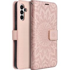 ForCell Kabura MEZZO Book do SAMSUNG A55 5G mandala złoty róż