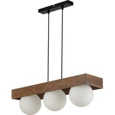 Lampa wisząca Sigma Sigma Bloom 33665 lampa wisząca zwis 3x12W G9 drewniana/biała 14158697 5905143284964