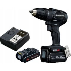 Wiertarko-wkrętarka Panasonic Zestaw PANASONIC Wiertarko - wkrętarka udarowa 2 x 18V/3,0Ah + ładowarka,  z walizką (14,4V współpracująca)