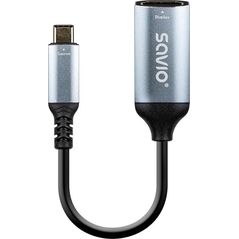 Προσαρμογέας USB Savio USB-C (M) - Προσαρμογέας HDMI (F), 4K, 60Hz, αλουμίνιο, AK-78 14214590 5901986048961