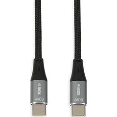 Kabel USB iBOX USB-C - USB-C 1 m Czarny (IKUTC1B)