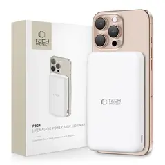 Tech-Protect PB24 LifeMag Qi2 MagSafe Power Bank 10000mah White
