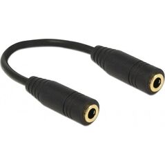 Kabel Delock Jack 3.5mm - Jack 3.5mm 0.1m czarny (65896)