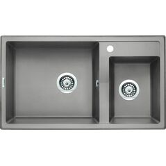 Zlewozmywak Deante . ERIDAN SZARY METALIK GRANIT 2K 880X500X200 + SPACE SAVER