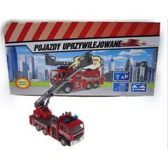 Hipo Wóz strażacki grający i świecący, 14cm - HKG079