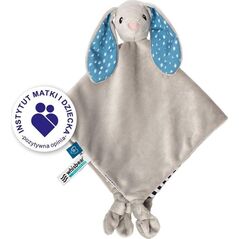 Whisbear DouDou Kocyk Przytulanka Króliczek szary
