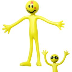 Hipo Figurka gumowa wyginana żółto-ludek 13 cm