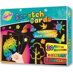 Stnux Zestaw Scratch do wydrapywania z szablonami STnux