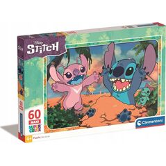 Clementoni CLE puzzle 60 maxi SuperKolor Stitch 26596