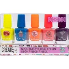 Canenco Lakier do paznokci neon 5 szt. CREATE IT!