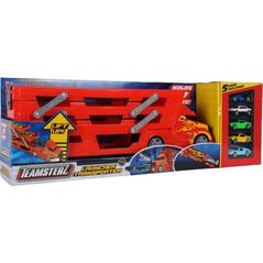 HTI PROMO Auto pojazd Transporter z 5 autkami wyścigowymi laweta TEAMSTERZ 1416669 p3