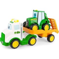Tomy John Deere Laweta z traktorem