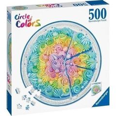 Ravensburger Puzzle 500 Paleta kolorów: ciacho