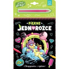 Aksjomat Piękne jednorożce Zdrapywanka z rysikiem 36074