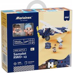 Marioinex Klocki Mini Waffle Wedel - Samolot RWD-13 120 elementów
