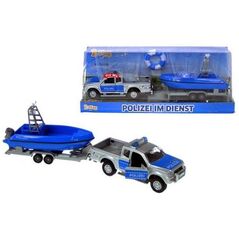 Hipo Auto Policja 12cm z łódką (510614)