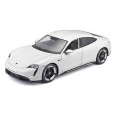 Bburago Porsche Taycan Turbo S White 1:24 BBURAGO
