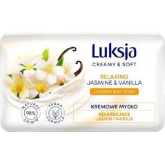 Sarantis Luksja Creamy & Soft Relaksujące Kremowe Mydło w kostce Jaśmin & Wanilia 90g