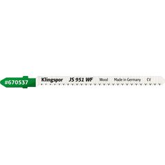 Klingspor KLINGSPOR ΛΑΜΑ ΣΕΓΑΣ 100x8x1,45mm JS 951 WF /5 τεμ. 14046401 4014855939732