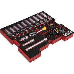 Zestaw narzędzi Stanley zestaw kluczy 38 elementów 3/8" do T-STACK (FMHT0-74296)
