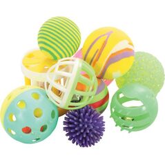 Zolux Zabawki dla kota - zestaw 10 różnych 4 cm