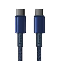 Baseus Tungsten Gold Fast Charging Data Cable Type-C to Type-C 100W 2m Deepsea Blue 6932172655532
