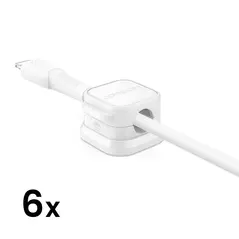Joyroom cable organiser JR-ZS368 magnetic white (6 pcs.)