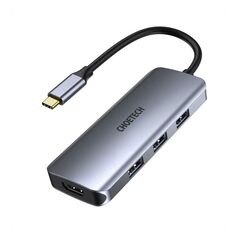Hub USB C Choetech M19 7 σε 1 σε HDMI Multiport Γκρι 6971824976069 6971824976069 έως και 12 άτοκες δόσεις