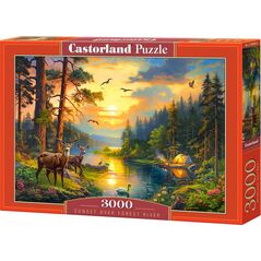 Castorland Puzzle 3000 Sunset over Forest River CASTOR