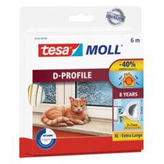 Tesa Uszczelka gumowa 9mm profil D biała 6m (0539302)