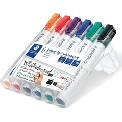 Staedtler STAEDTLER Whiteboardmarker Lumocolor 6St Box