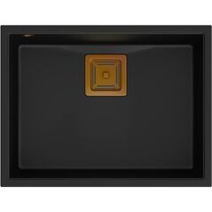 Zlewozmywak Quadron DAVID 50 GraniteQ pure carbon/elementy miedziane